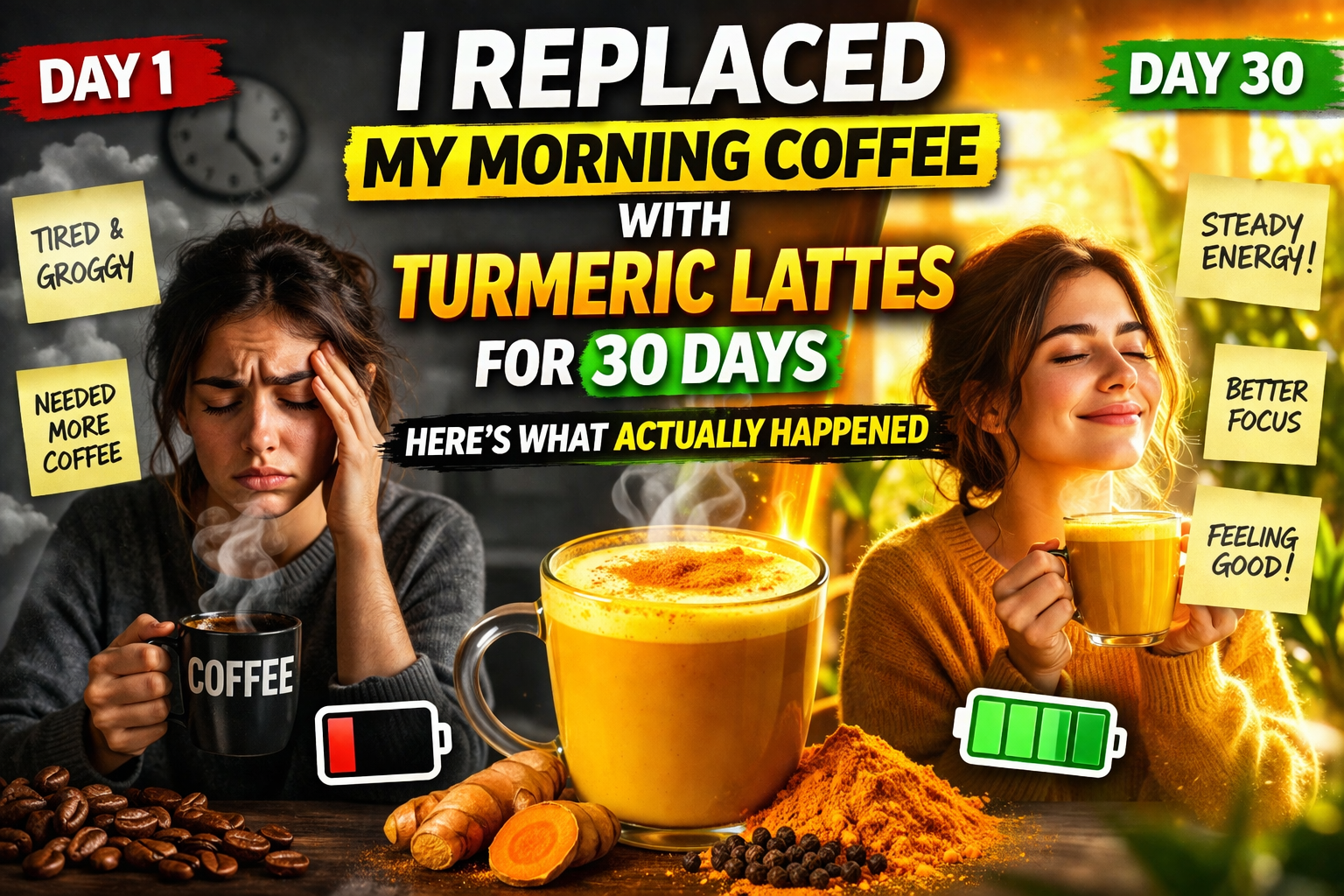 I Replaced My Morning Coffee With Turmeric Lattes for 30 Days. Here Is What Actually Happened.